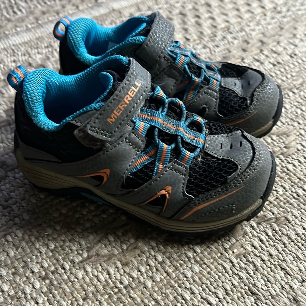 Merrell Kids' Black and Blue Sneakers